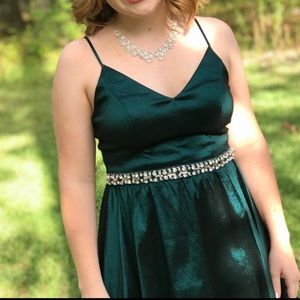 green homecoming dress